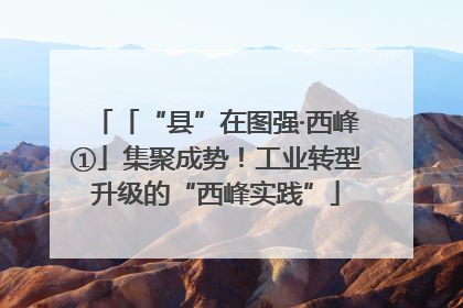 「“县”在图强·西峰①」集聚成势！工业转型升级的“西峰实践”