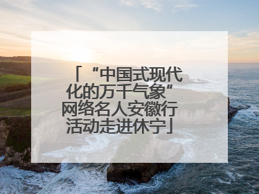 “中国式现代化的万千气象”网络名人安徽行活动走进休宁