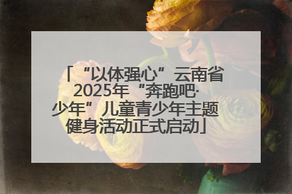 “以体强心”云南省2025年“奔跑吧·少年”儿童青少年主题健身活动正式启动