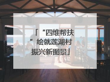 “四维帮扶”绘就莲湖村振兴新图景
