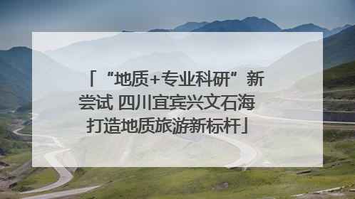 “地质+专业科研”新尝试 四川宜宾兴文石海打造地质旅游新标杆