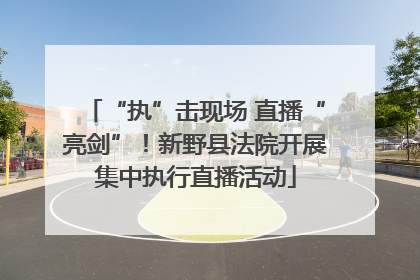 “执”击现场 直播“亮剑”！新野县法院开展集中执行直播活动