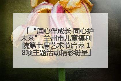 “润心伴成长·同心护未来” 兰州市儿童福利院第七届艺术节启幕 18项主题活动精彩纷呈