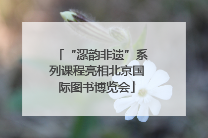 “漯韵非遗”系列课程亮相北京国际图书博览会
