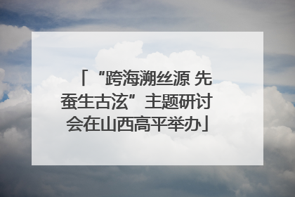 “跨海溯丝源 先蚕生古泫”主题研讨会在山西高平举办