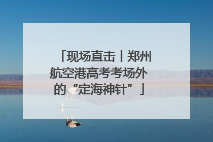 现场直击丨郑州航空港高考考场外的“定海神针”
