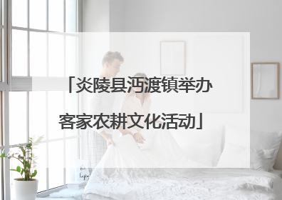 炎陵县沔渡镇举办客家农耕文化活动