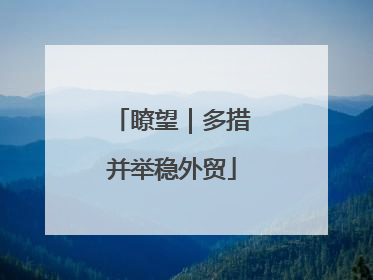 瞭望｜多措并举稳外贸