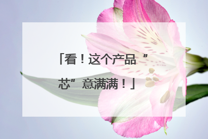 看！这个产品“芯”意满满！