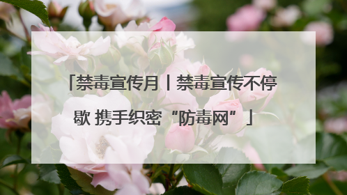 禁毒宣传月丨禁毒宣传不停歇 携手织密“防毒网”
