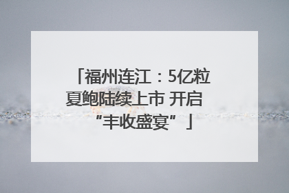 福州连江：5亿粒夏鲍陆续上市 开启“丰收盛宴”