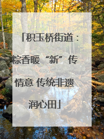积玉桥街道：粽香暖“新”传情意 传统非遗润心田