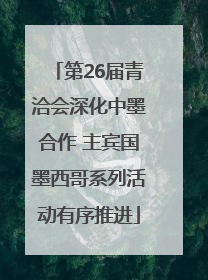 第26届青洽会深化中墨合作 主宾国墨西哥系列活动有序推进