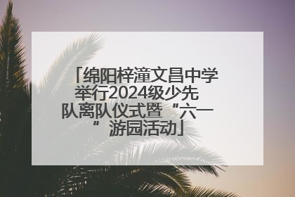 绵阳梓潼文昌中学举行2024级少先队离队仪式暨“六一”游园活动