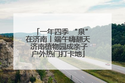 一年四季 “泉”在济南丨端午嗨翻天 济南植物园成亲子户外热门打卡地