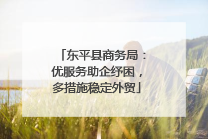 东平县商务局：优服务助企纾困，多措施稳定外贸