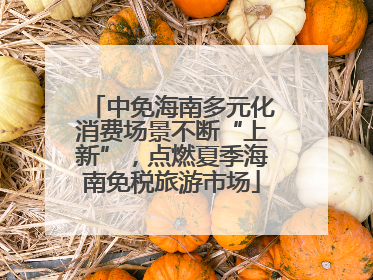 中免海南多元化消费场景不断“上新”，点燃夏季海南免税旅游市场