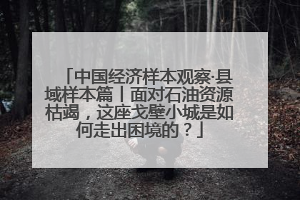 中国经济样本观察·县域样本篇丨面对石油资源枯竭，这座戈壁小城是如何走出困境的？