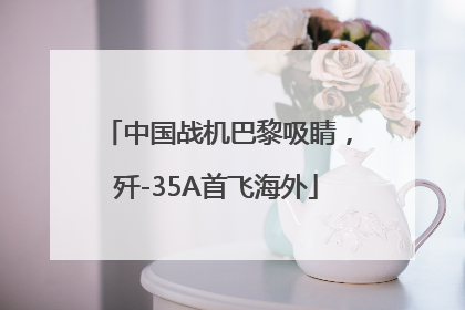 中国战机巴黎吸睛，歼-35A首飞海外