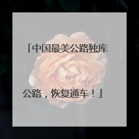 中国最美公路独库公路，恢复通车！