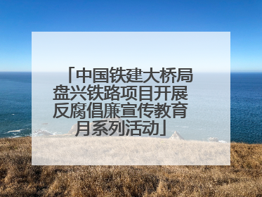 中国铁建大桥局盘兴铁路项目开展反腐倡廉宣传教育月系列活动