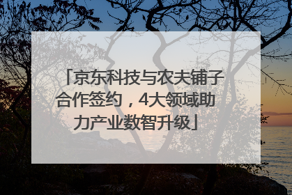 京东科技与农夫铺子合作签约，4大领域助力产业数智升级