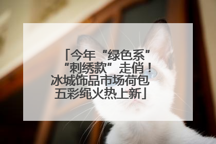今年“绿色系”“刺绣款”走俏！冰城饰品市场荷包五彩绳火热上新