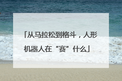 从马拉松到格斗，人形机器人在“赛”什么