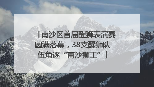 南沙区首届醒狮表演赛圆满落幕，38支醒狮队伍角逐“南沙狮王”