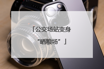 公交场站变身“晒粮场”