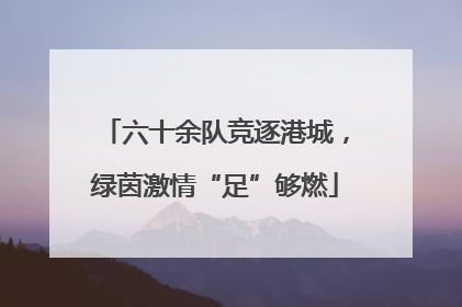 六十余队竞逐港城，绿茵激情“足”够燃