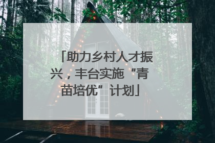 助力乡村人才振兴，丰台实施“青苗培优”计划