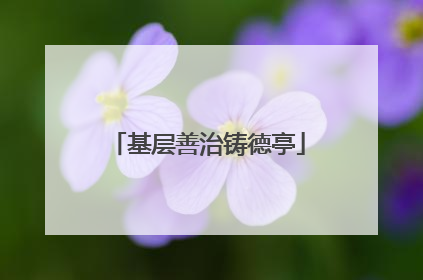 基层善治铸德亭