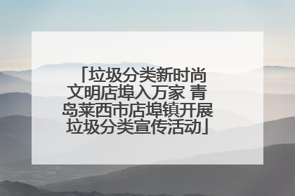 垃圾分类新时尚 文明店埠入万家 青岛莱西市店埠镇开展垃圾分类宣传活动