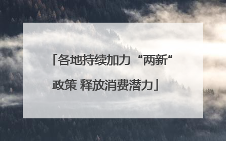 各地持续加力“两新”政策 释放消费潜力
