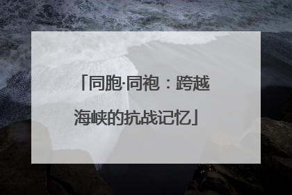 同胞·同袍：跨越海峡的抗战记忆