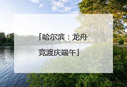 哈尔滨：龙舟竞渡庆端午