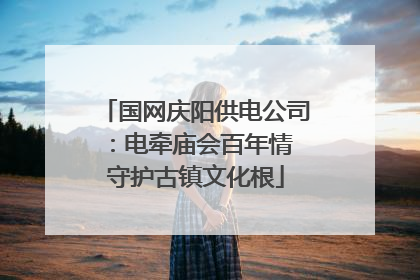 国网庆阳供电公司：电牵庙会百年情 守护古镇文化根