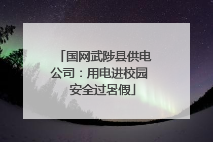 国网武陟县供电公司：用电进校园  安全过暑假