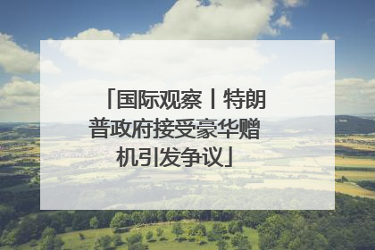 国际观察丨特朗普政府接受豪华赠机引发争议