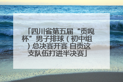 四川省第五届“贡嘎杯”男子排球（初中组）总决赛开赛 自贡这支队伍打进半决赛