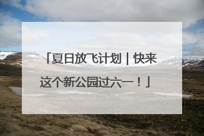 夏日放飞计划｜快来这个新公园过六一！