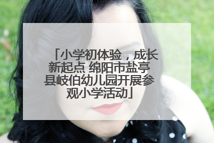小学初体验，成长新起点 绵阳市盐亭县岐伯幼儿园开展参观小学活动