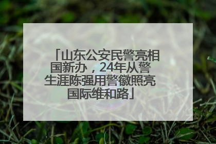 山东公安民警亮相国新办，24年从警生涯陈强用警徽照亮国际维和路