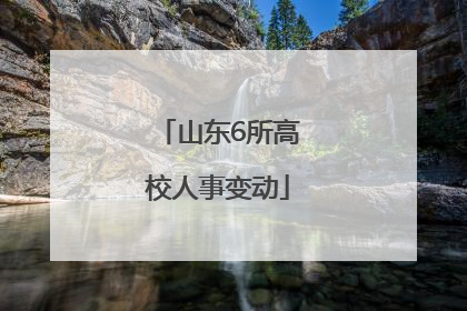 山东6所高校人事变动