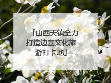 山西天镇全力打造边塞文化旅游打卡地