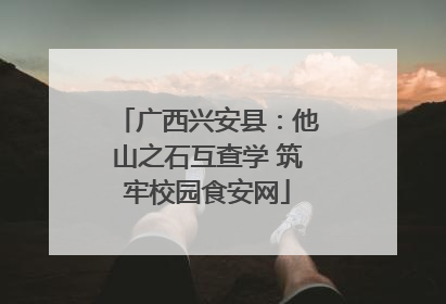 广西兴安县：他山之石互查学 筑牢校园食安网