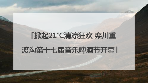 掀起21℃清凉狂欢 栾川重渡沟第十七届音乐啤酒节开幕