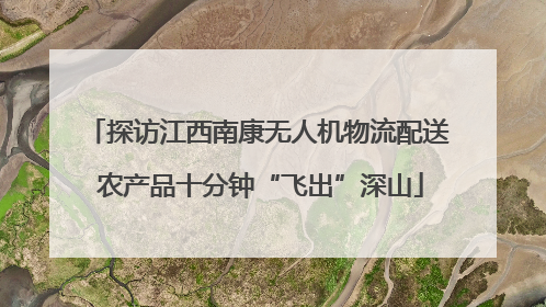 探访江西南康无人机物流配送 农产品十分钟“飞出”深山