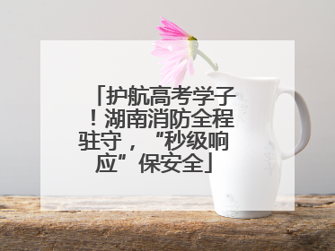 护航高考学子！湖南消防全程驻守，“秒级响应”保安全